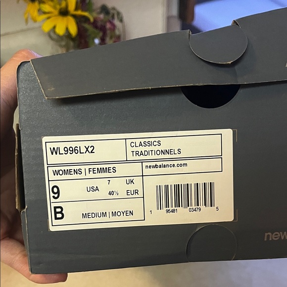 New Balance Navy and White Sneakers - Picture 3 of 4